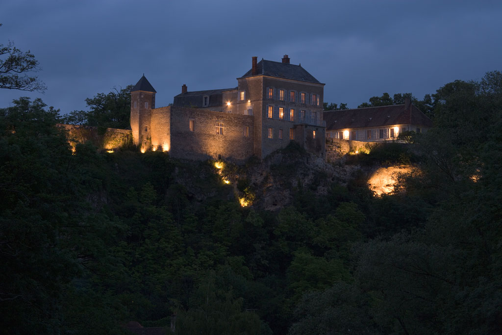 Chateau de Mailly exterior evening
