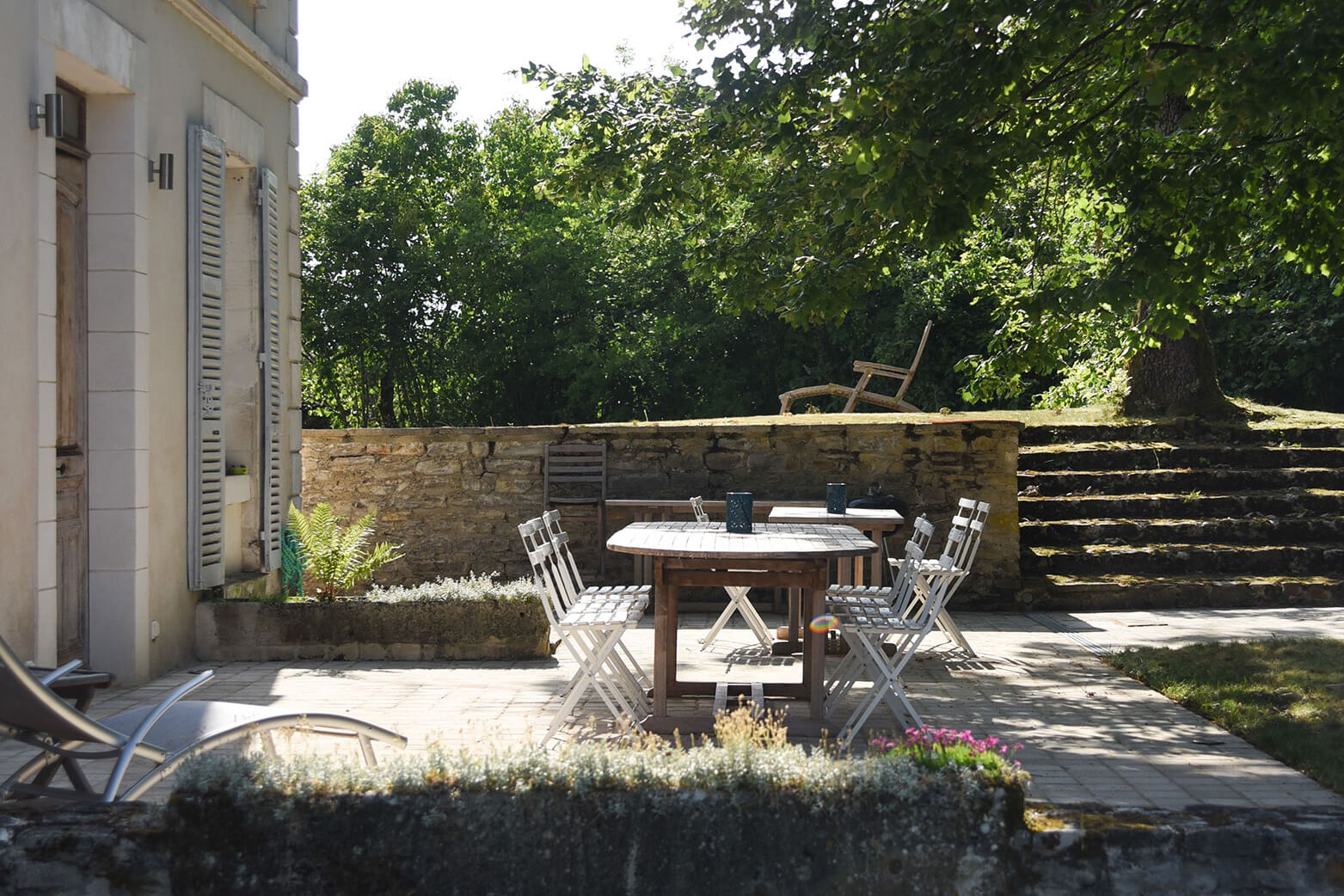 Annex garden outside dining