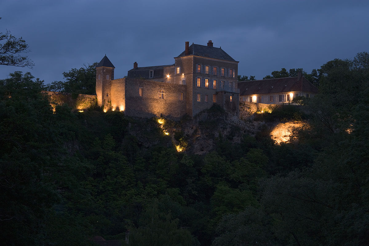 chateau de mailly exterior evening view