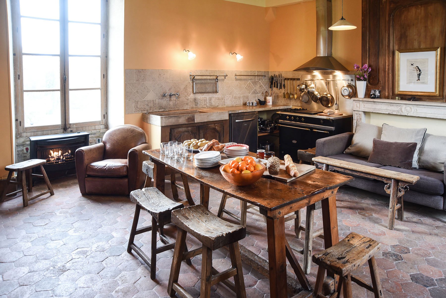 Kitchen in the 19th century residence